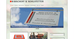 Desktop Screenshot of bischoffkohlstetter.de